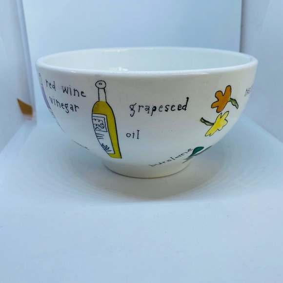Set of 2 Signature SALAD DAYS Porcelain Salad Bowl - Picture 5 of 8